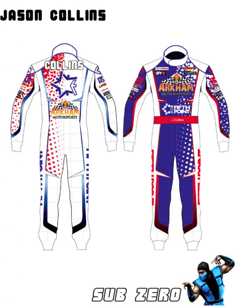 Kenneth P. Barr - Graphic Design - Arkham Motorsports x Fifth Point Racing Suits 9