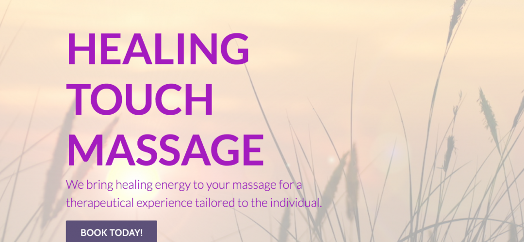 Healing Touch Massage landing page